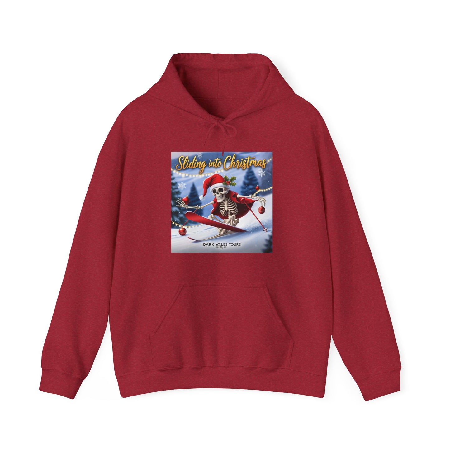 Sliding into Christmas Unisex Hooded Sweatshirt