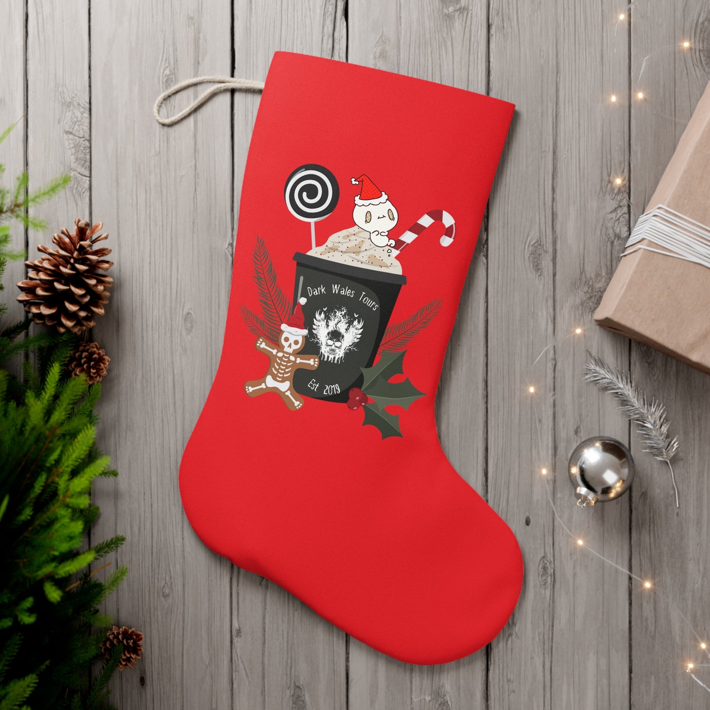 Dark Wales Christmas Spooky Latte Stocking