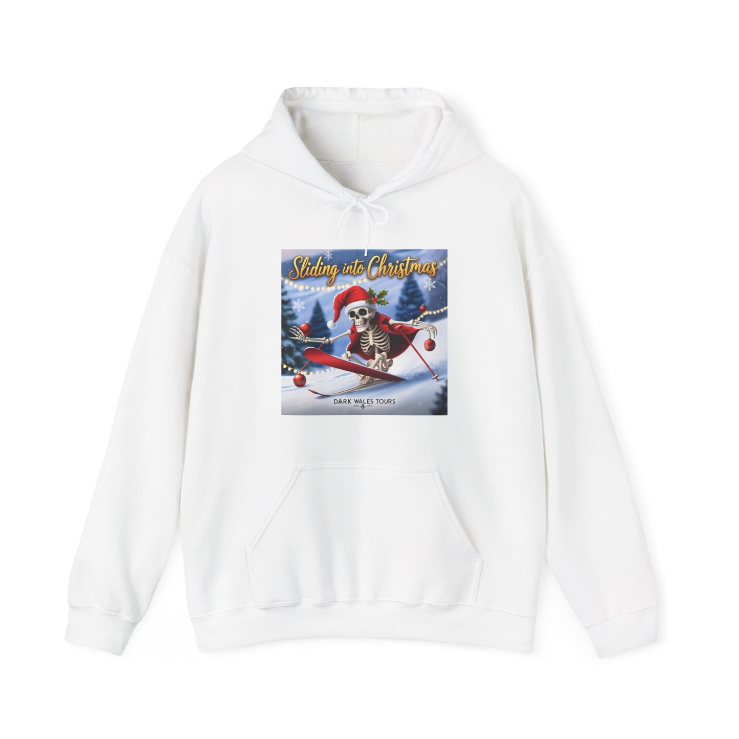 Sliding into Christmas Unisex Hooded Sweatshirt