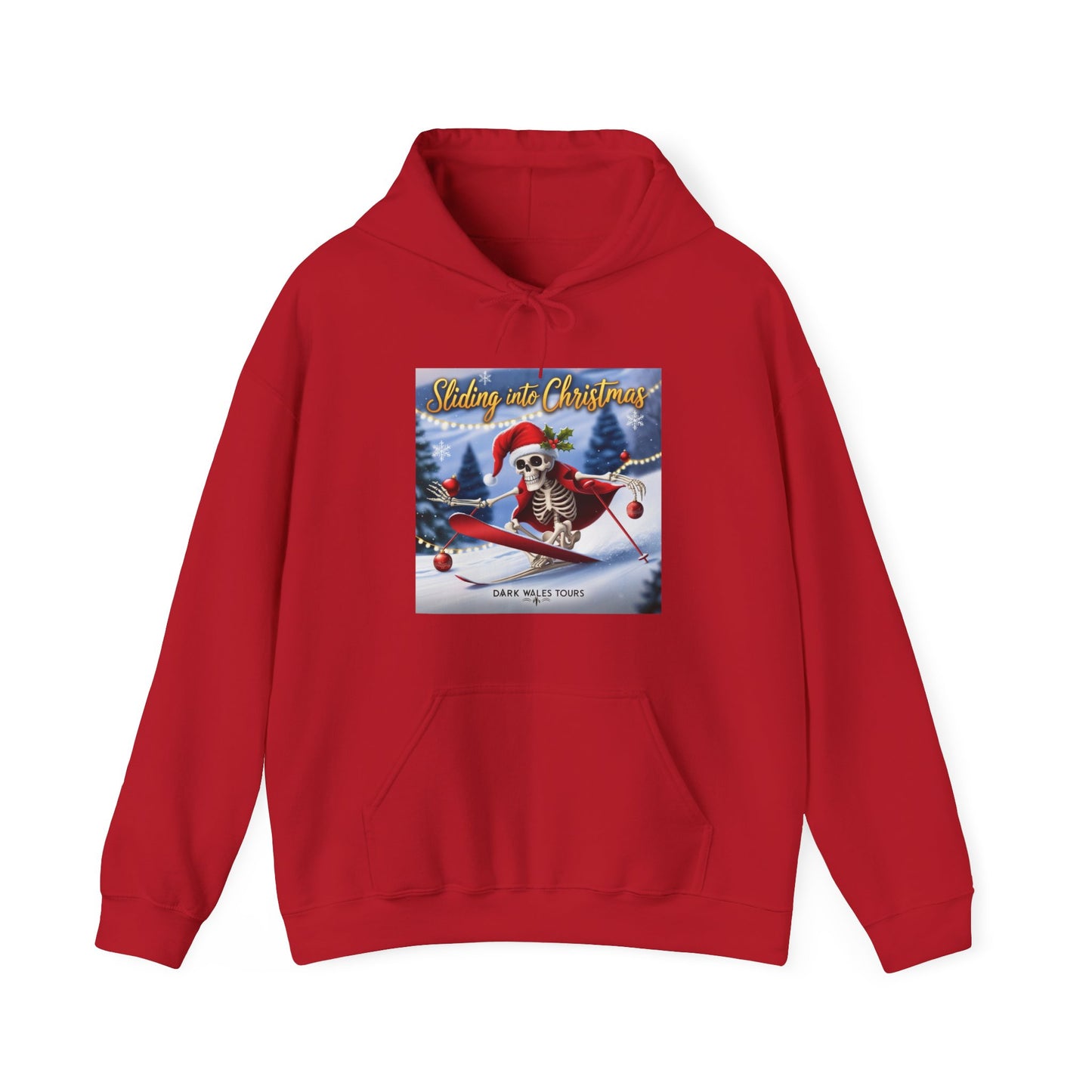 Sliding into Christmas Unisex Hooded Sweatshirt