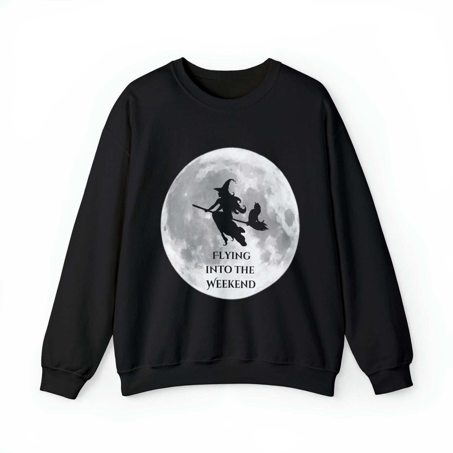 Flying Witch Unisex Heavy Blend™ Crewneck Sweatshirt