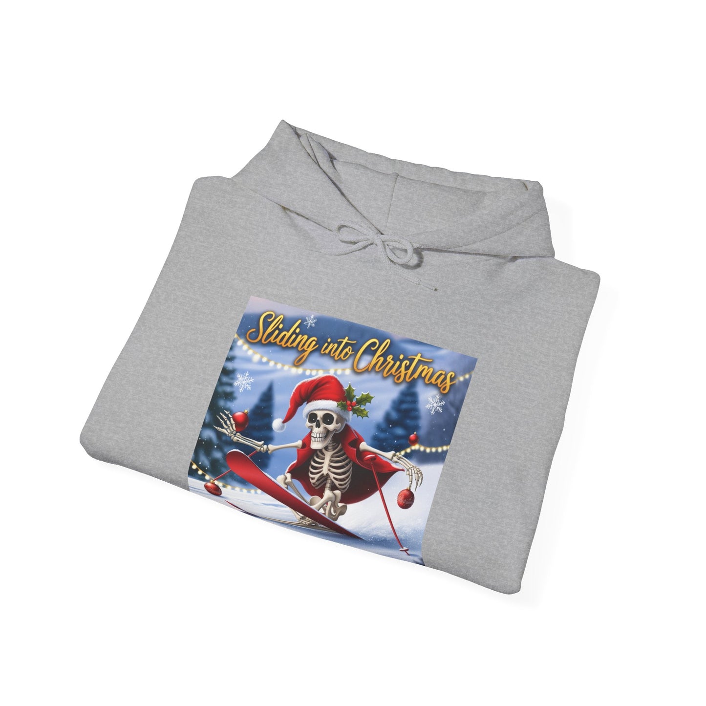 Sliding into Christmas Unisex Hooded Sweatshirt