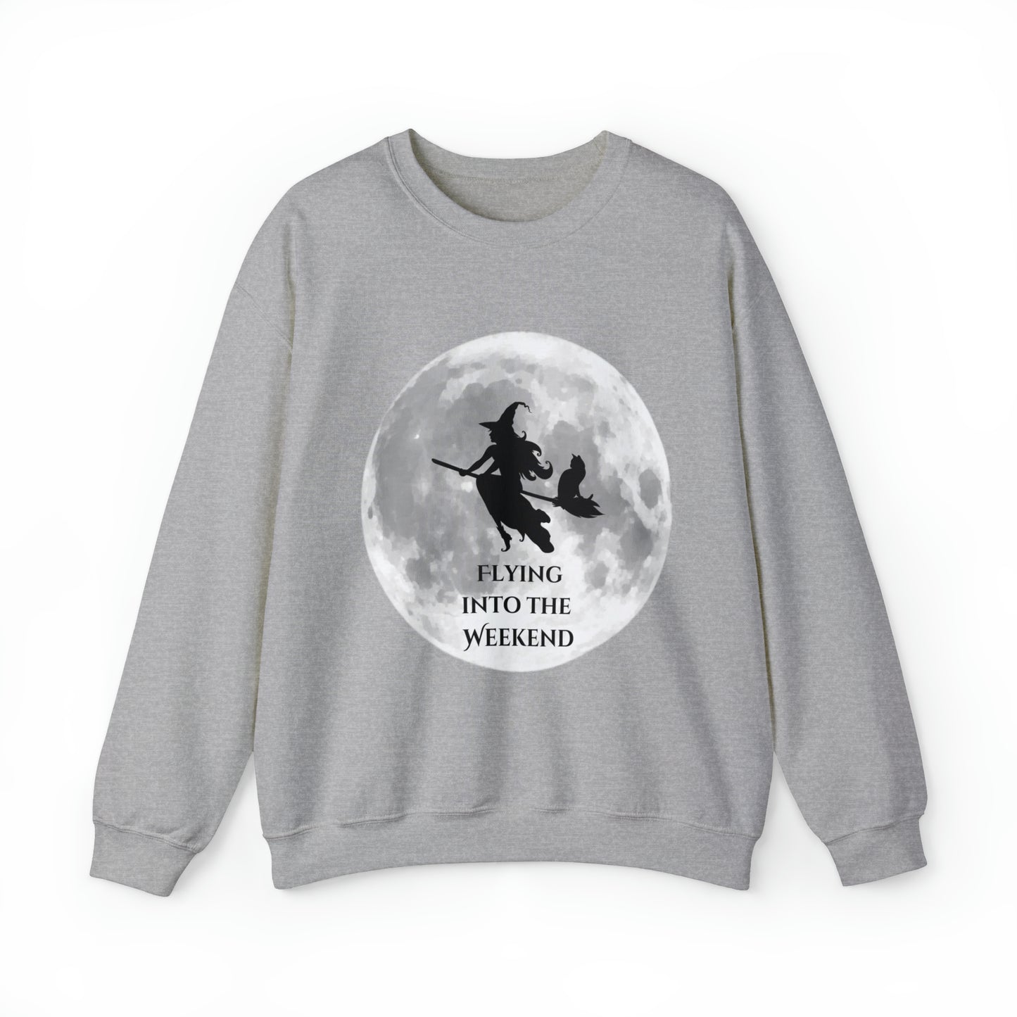 Flying Witch Unisex Heavy Blend™ Crewneck Sweatshirt