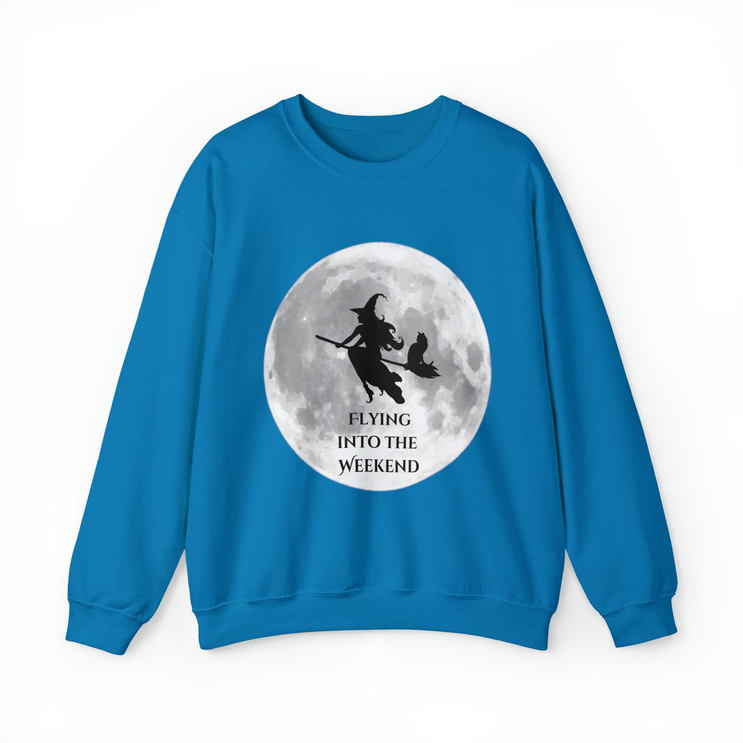 Flying Witch Unisex Heavy Blend™ Crewneck Sweatshirt