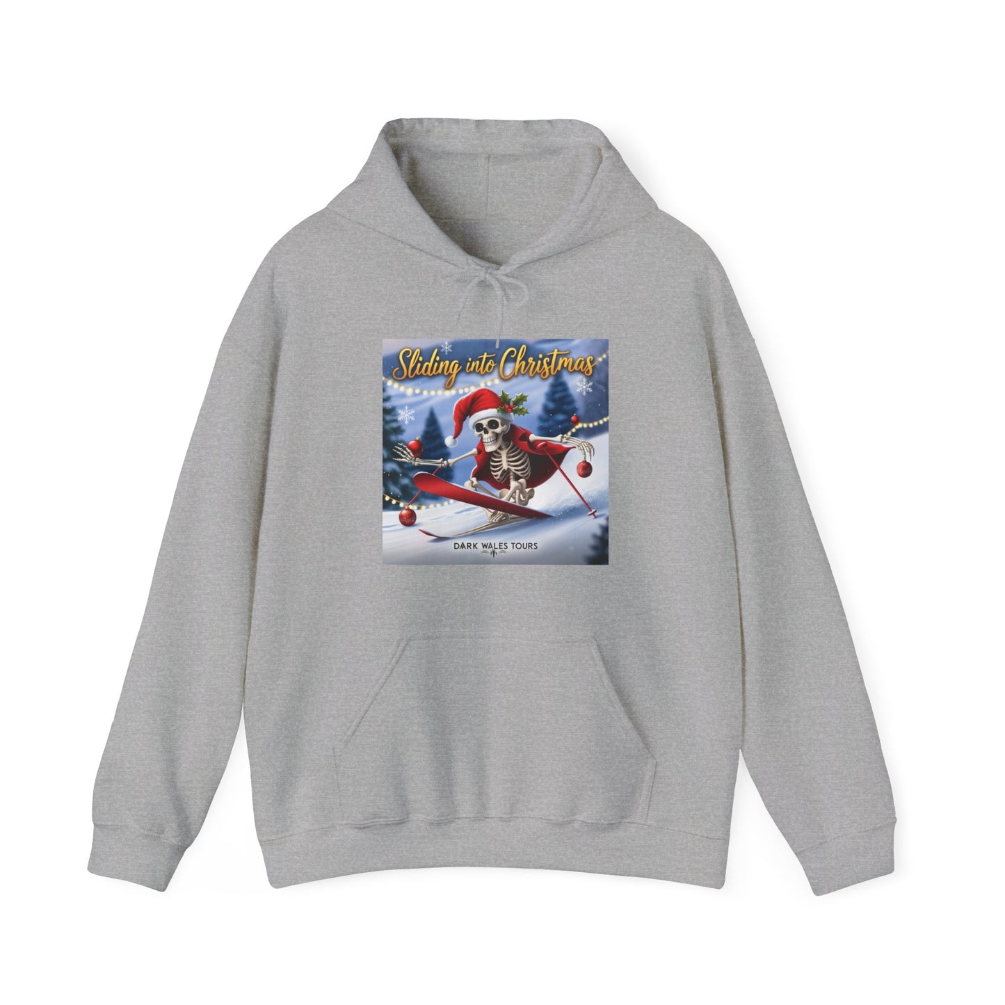 Sliding into Christmas Unisex Hooded Sweatshirt