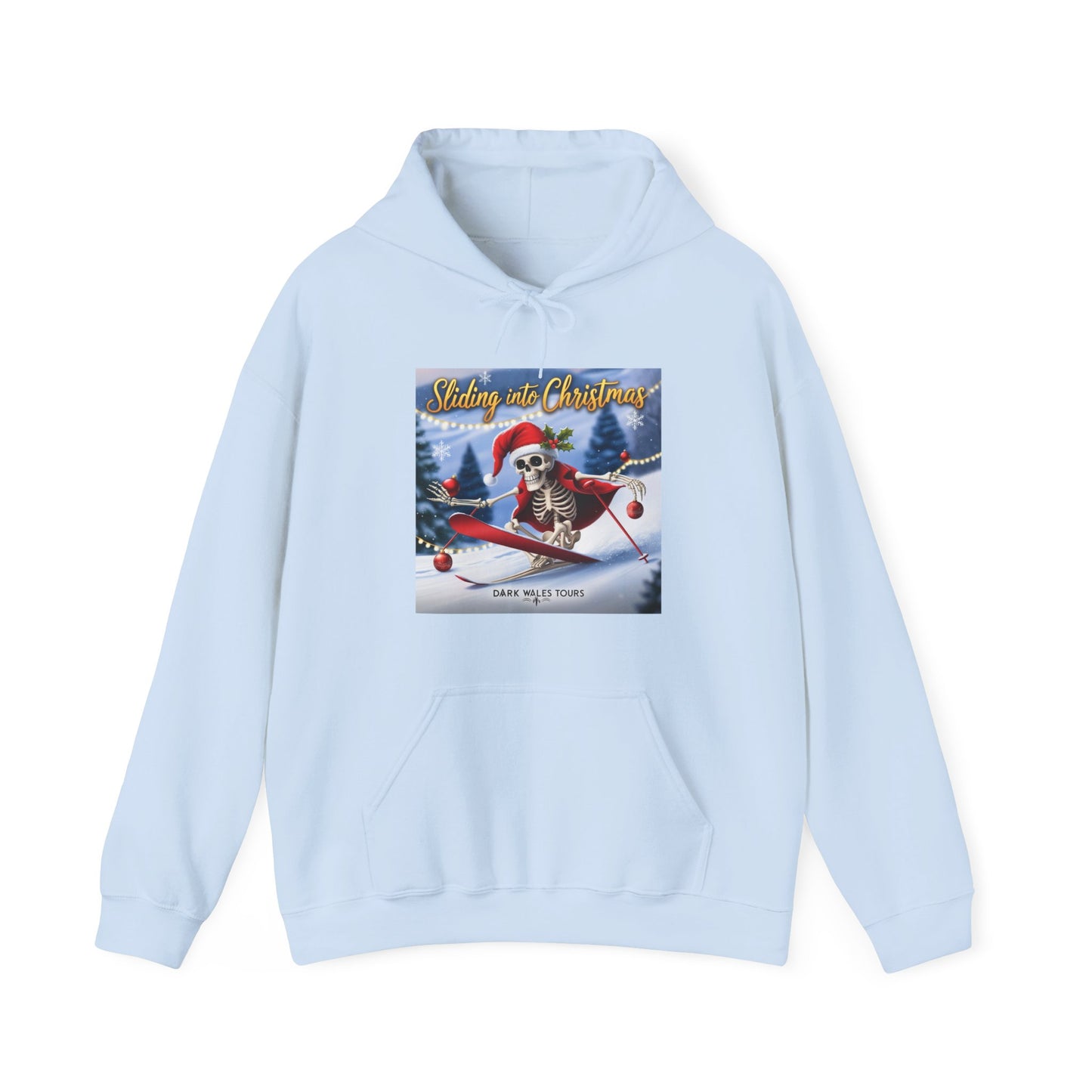 Sliding into Christmas Unisex Hooded Sweatshirt