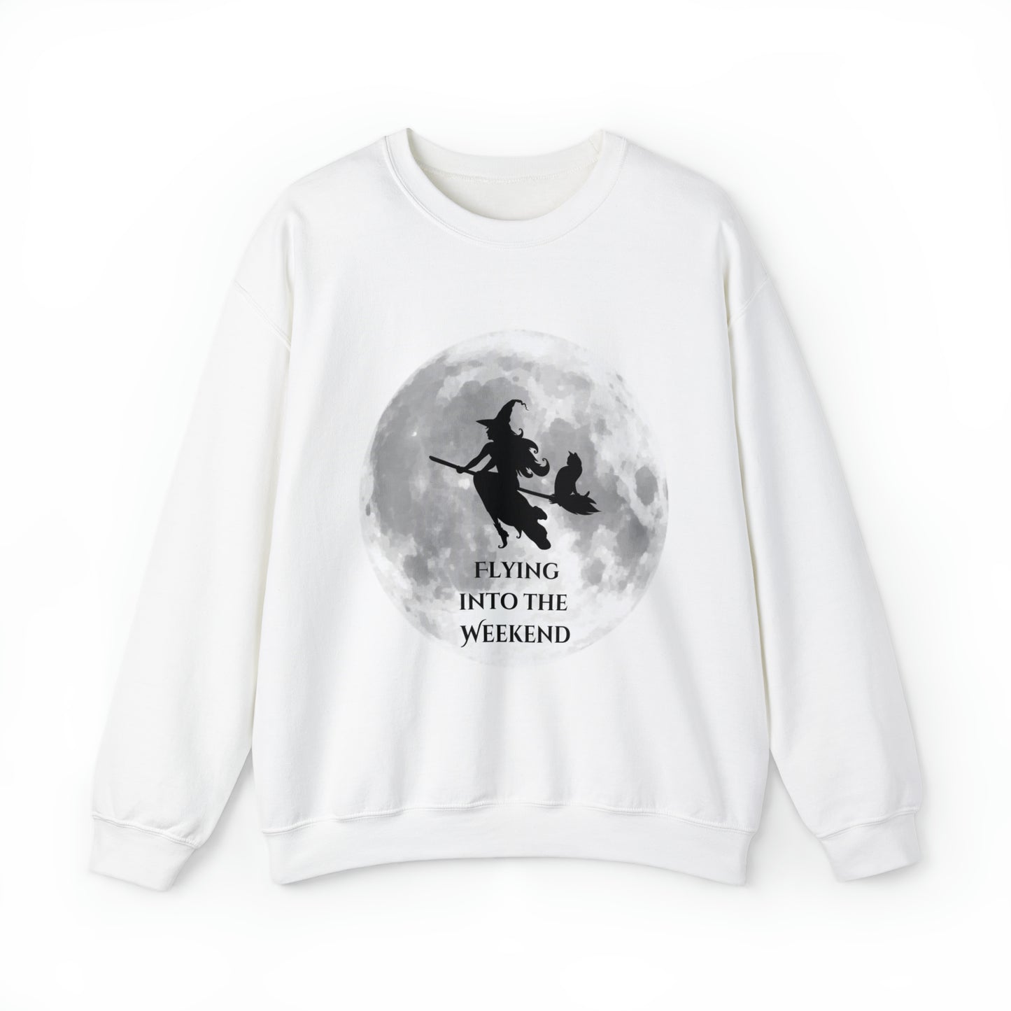 Flying Witch Unisex Heavy Blend™ Crewneck Sweatshirt