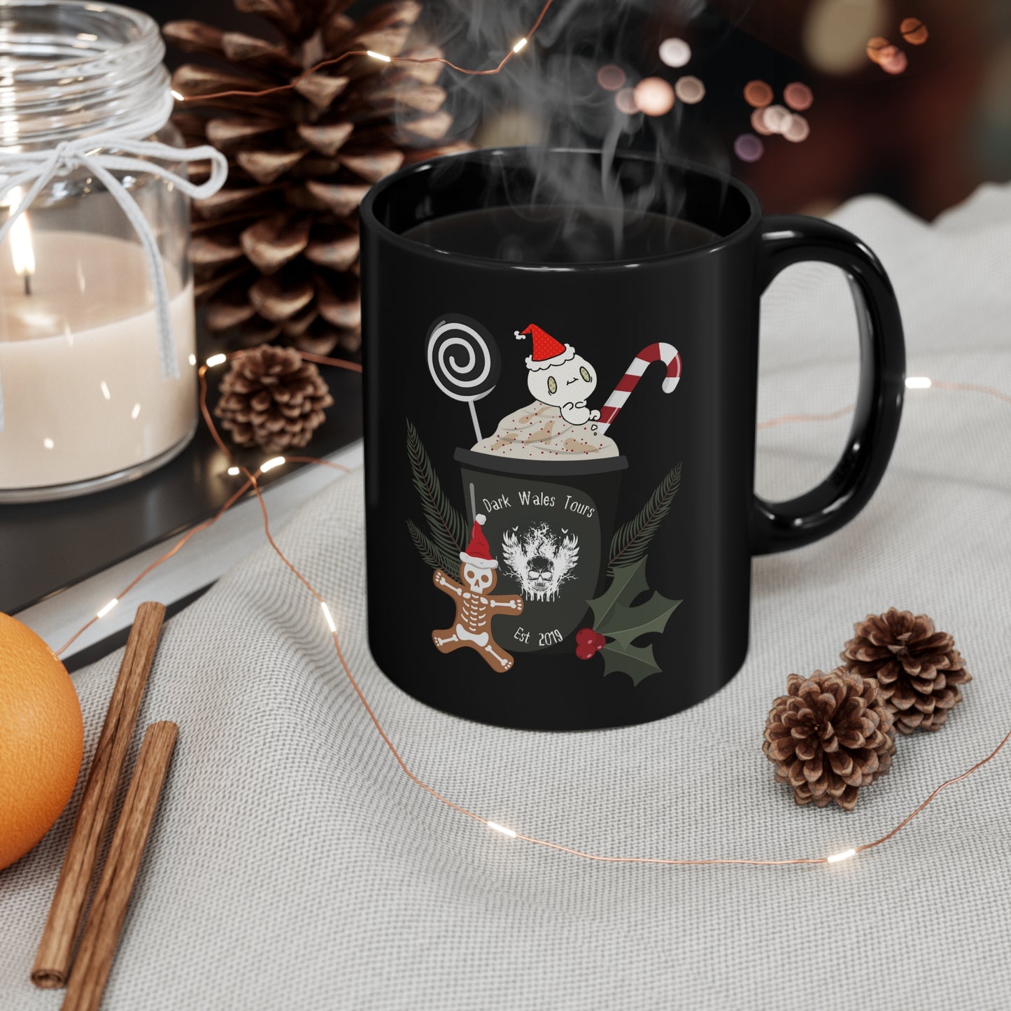 Dark Wales Christmas Mug